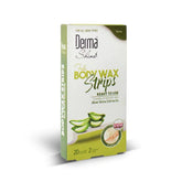 DERMA SHINE BODY WAX STRIPS 20stripss ALOE VERA